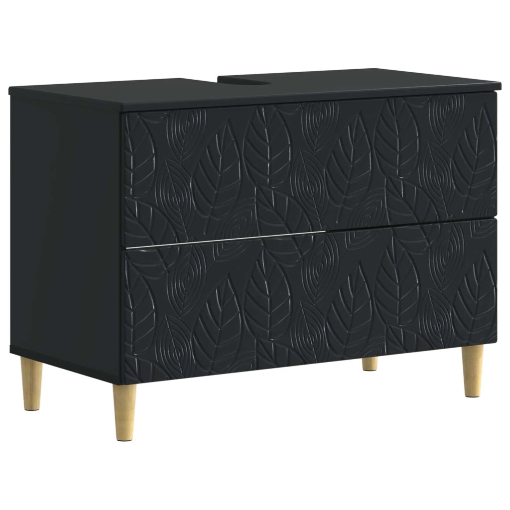 Set di Armadi da Bagno da 2 Pezzi DELFT Nero 3417703