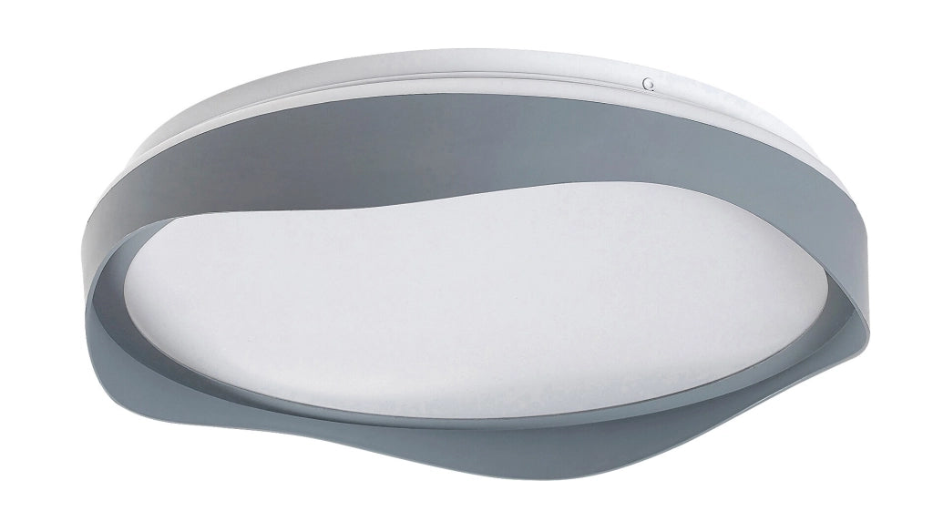 Plafoniera LED moderna ondulata grigia Ø48cm 40W Rabalux