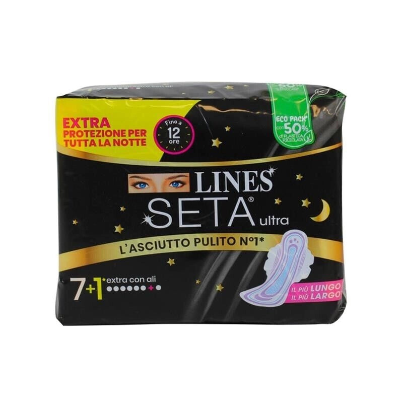 LINES SETA ULTRA NEW EXTRA ALI 7+1 PZ  EXTRA PROTEZIONE NOTTE