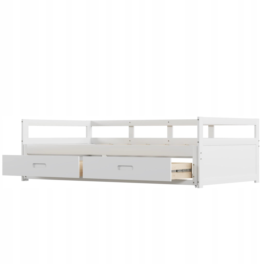 Letto pieghevole in pino - Xylo - 90x180x200 - Bianco