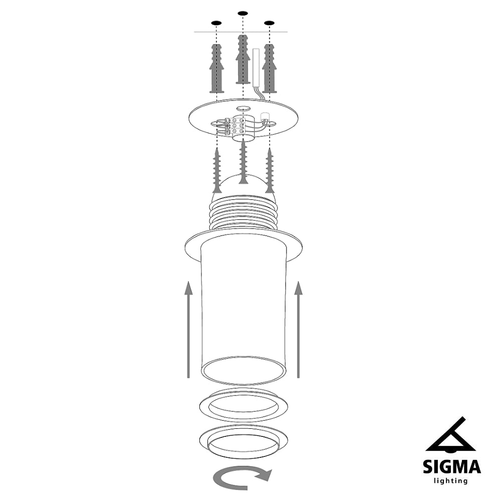 Plafoniera Sfera bianco rame cupola 35cm E27 Sigma
