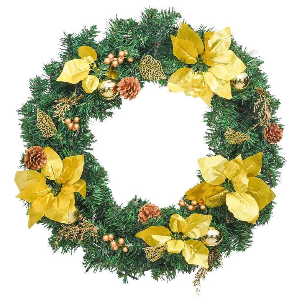 Ghirlanda natalizia con luci LED Verde 60 cm in PVC 321515