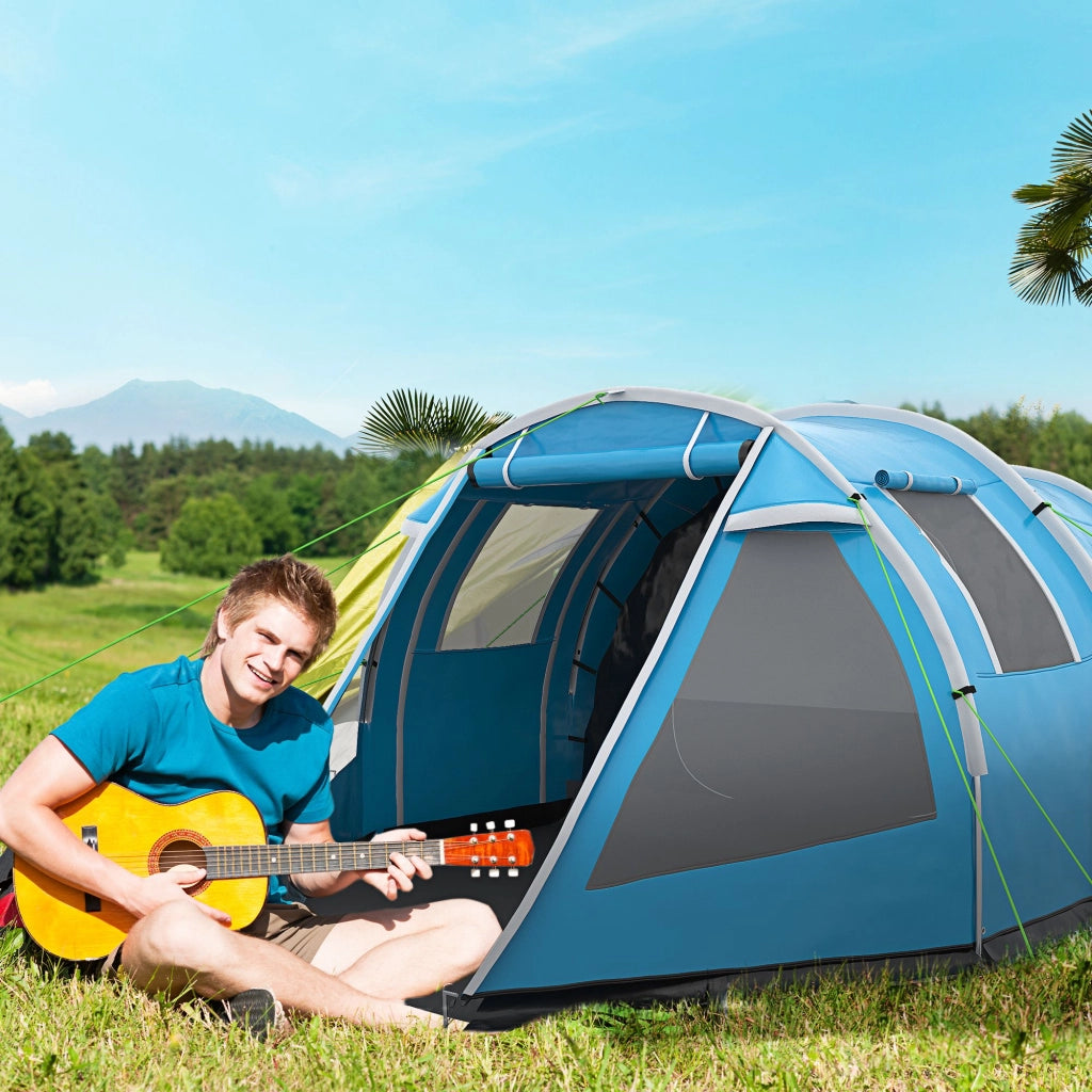 Tenda da campeggio 2 posti ¨C zephmum ¨C Blu 475x264x172 cm