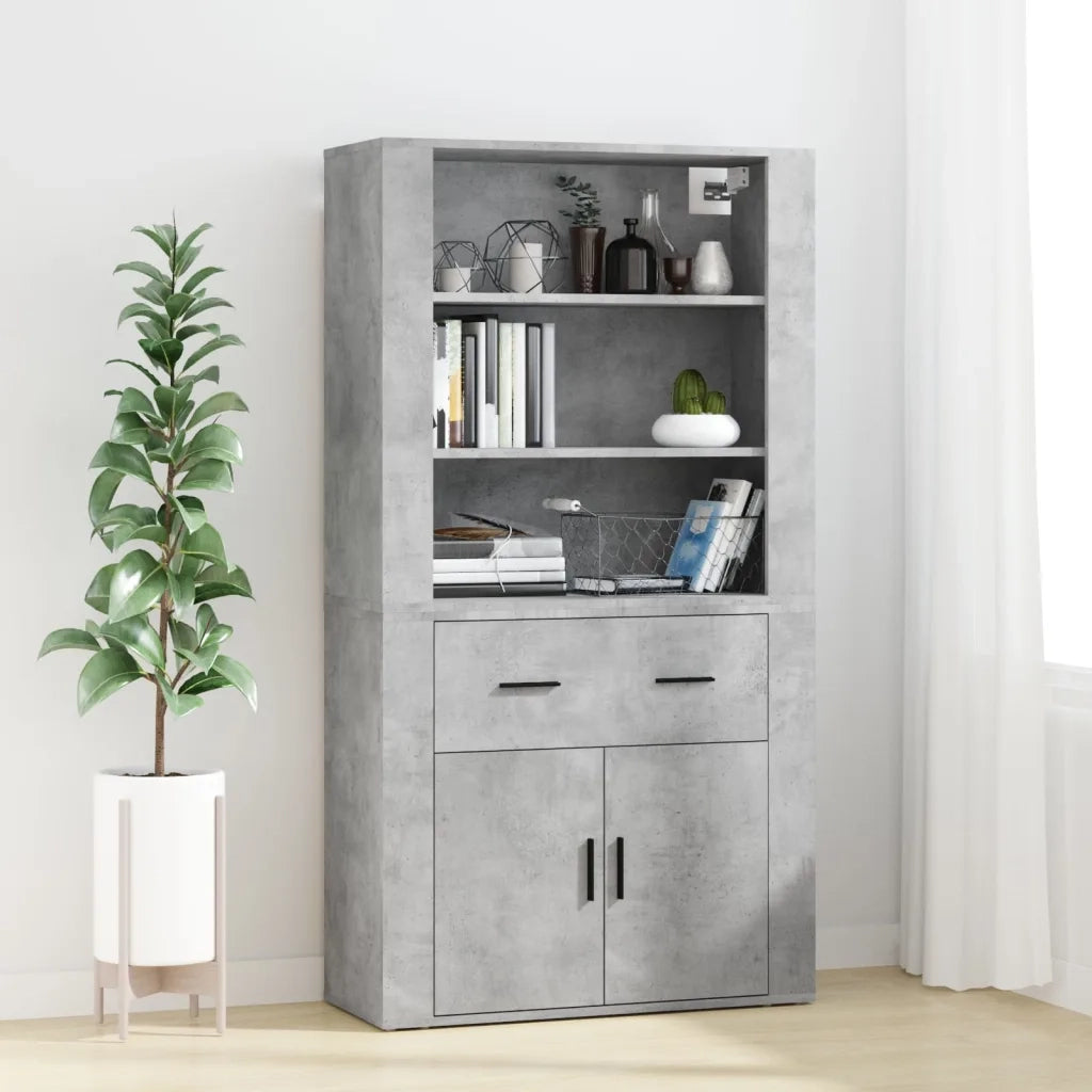 Credenza Grigio Cemento in Legno Multistrato 3185379