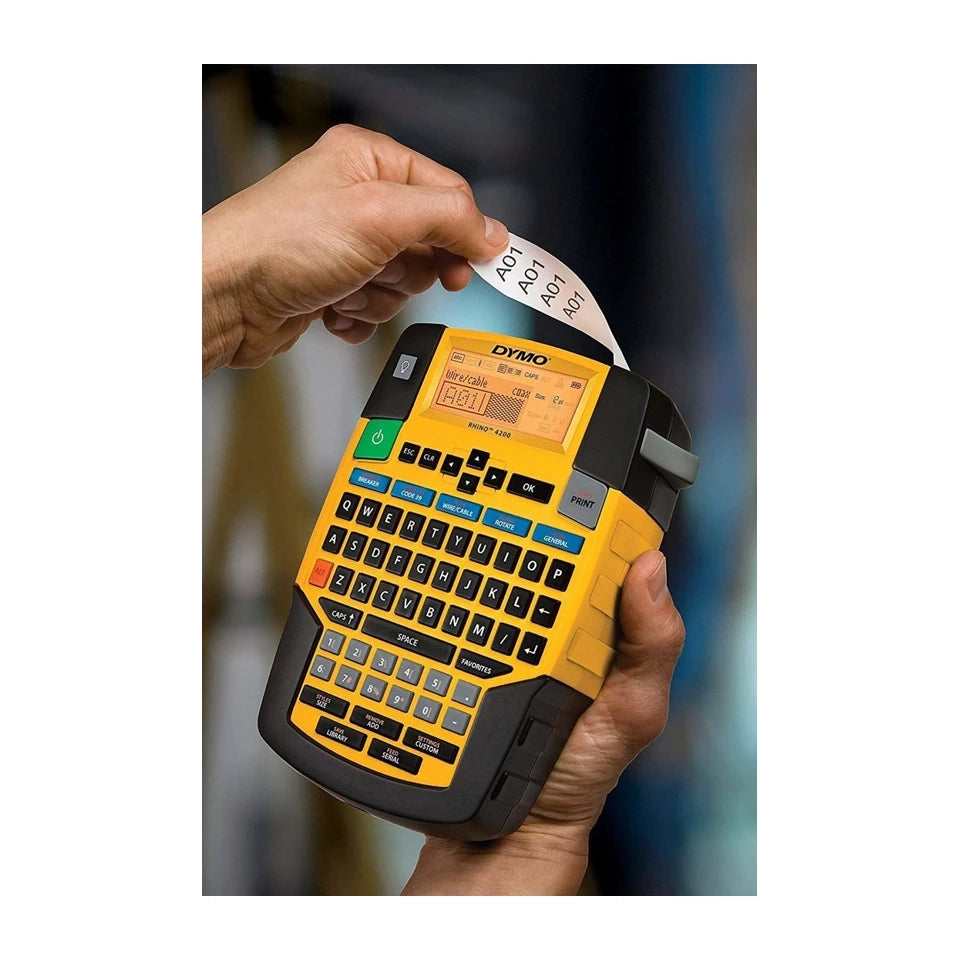 Stampante per etichette DYMO Rhino 4200 a trasferimento termico Wireless QWERTY