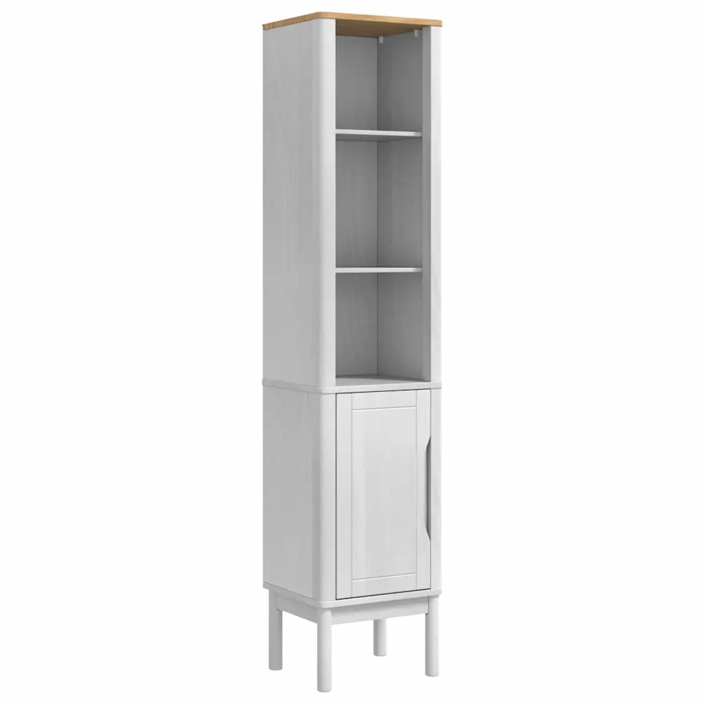 Set di mobili per il bagno con lo scaffale FLORO 2 pcs Bianco