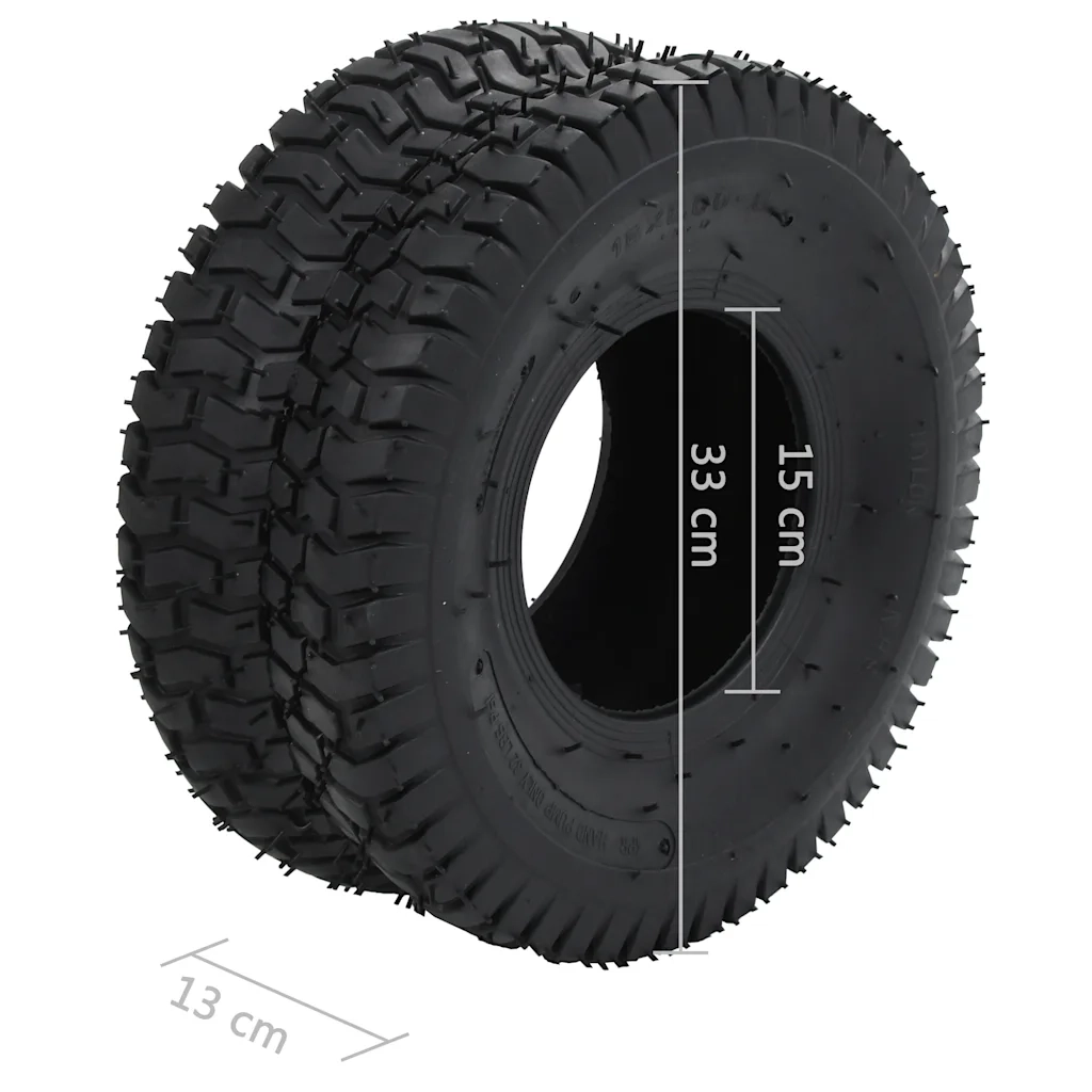 Ruote per Carriola 2 pz 15x6.00-6 4PR Gomma CFW2799084