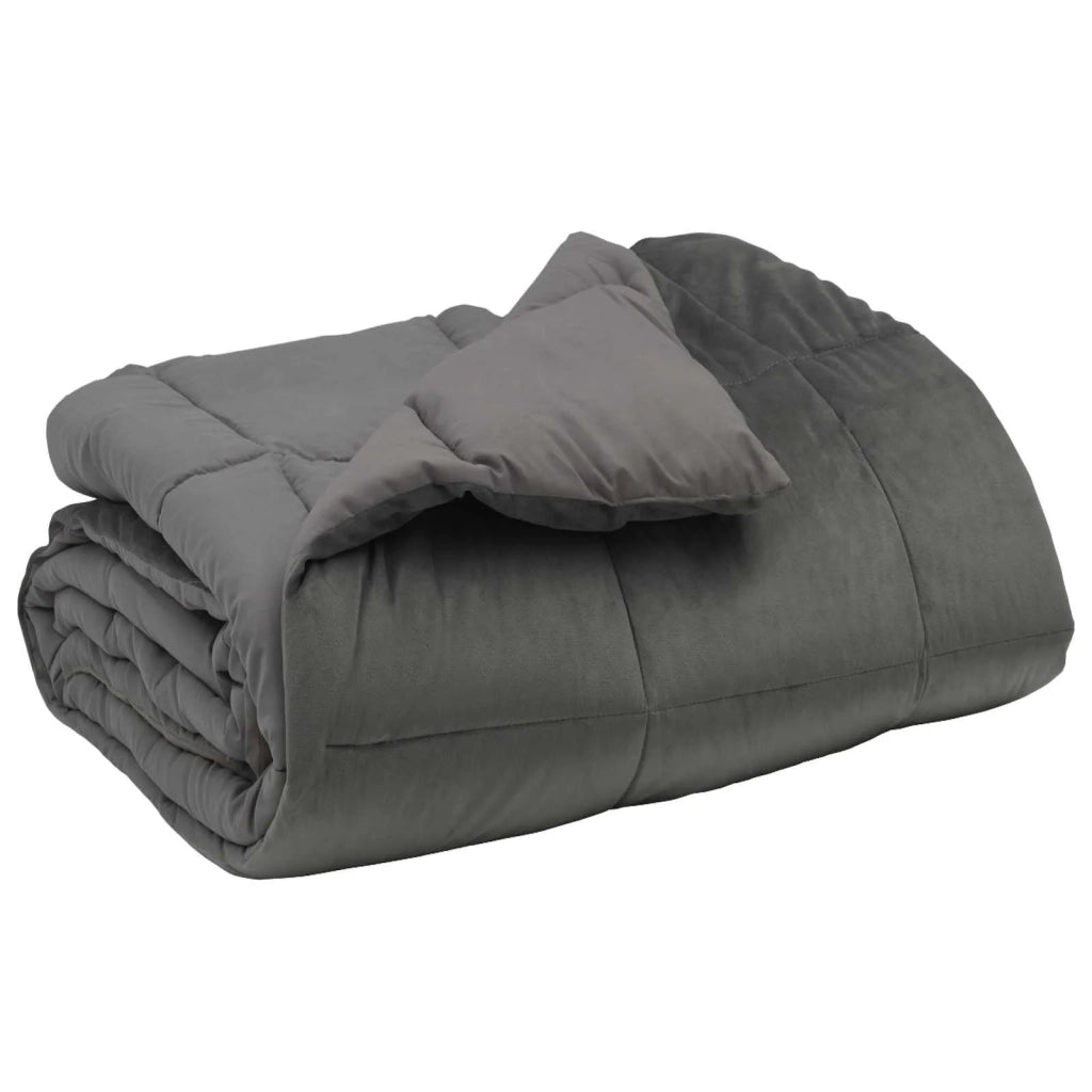 Duvet Invernale Grigio chiaro 240 x 260 cm Microfibra 42026096