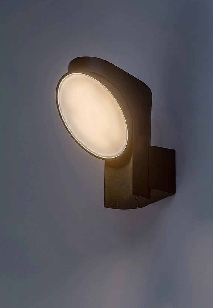 Applique esterna nera orientabile LED 12W 3000K IP54