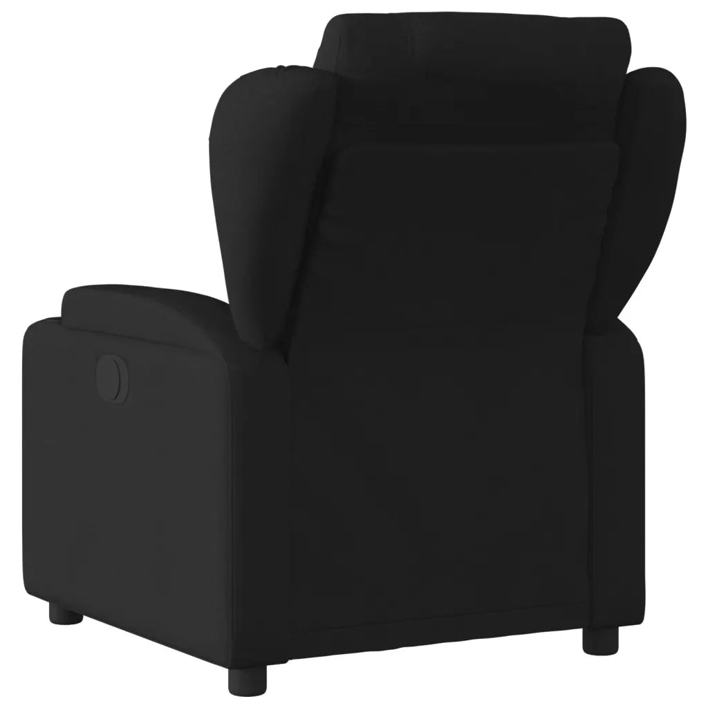 Poltrona Reclinabile in Tessuto Nero 372405