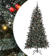 Albero di Natale Artificiale-Albero Natalizio con 300 LED Verde 210 cm 411635