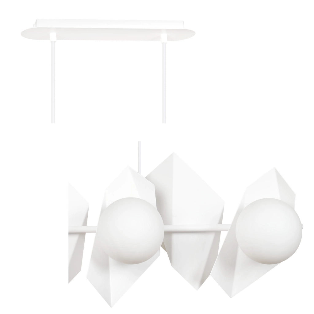Lampadario Emibig Drifton 6 bianco 6xE14 dimmerabile