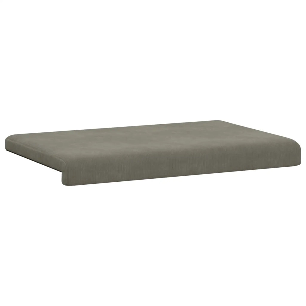 Cuscino per panchina corduroy Grigio Chiaro Profondità 35 cm 42043212