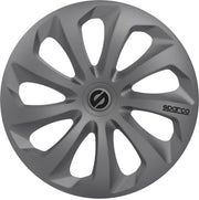 Borchie Sicilia set universale copricerchi completo auto grigio 16 pollici