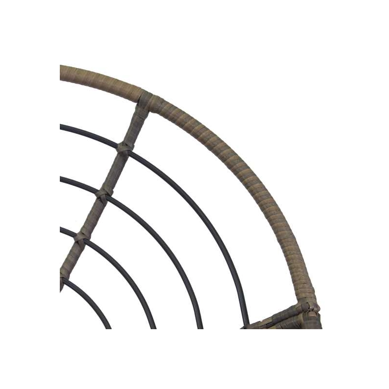 Poltrona alluminio polyrattan Baltimorapapasan con cuscino e tavolino