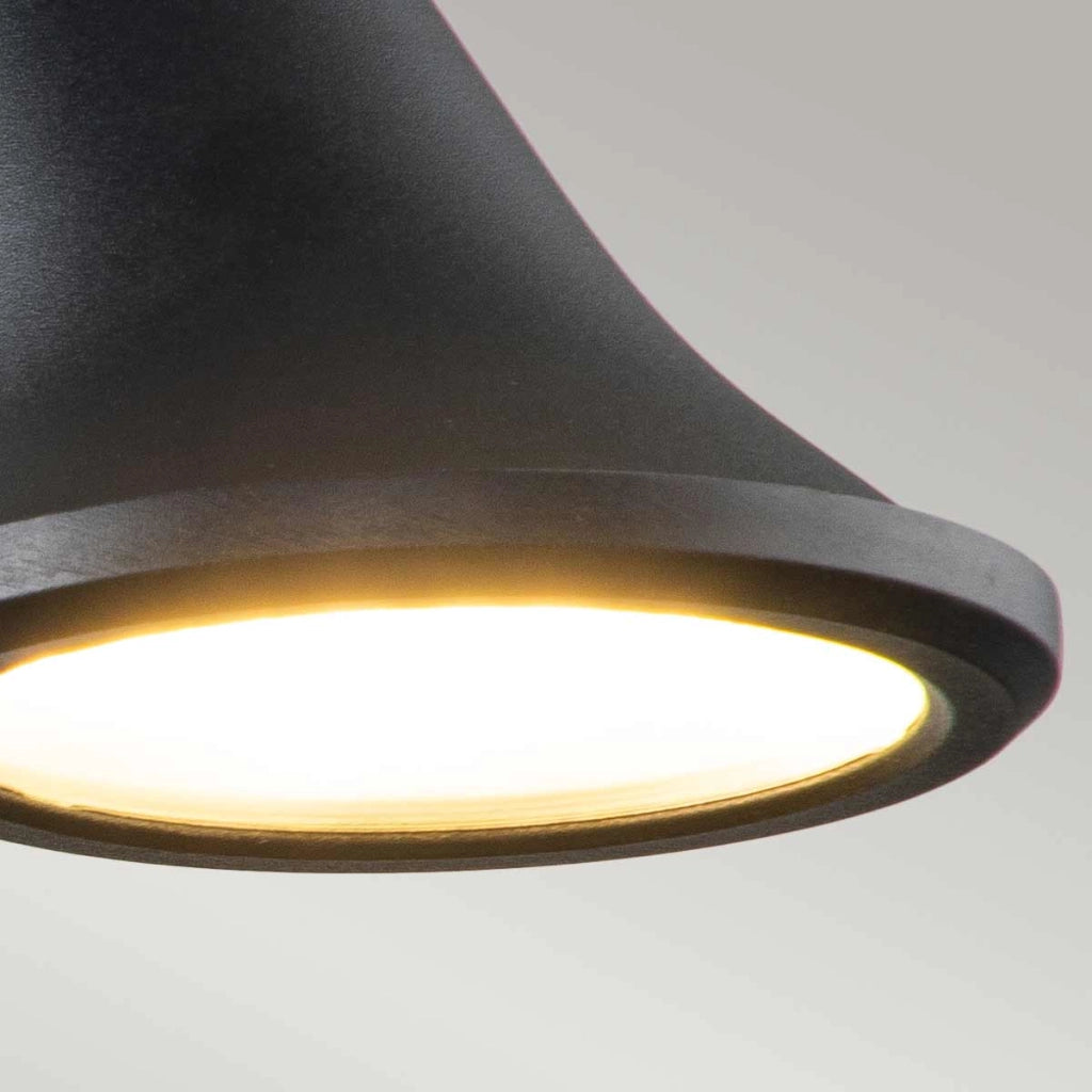 Applique esterno LED integrato 16W nera Elstead Selma