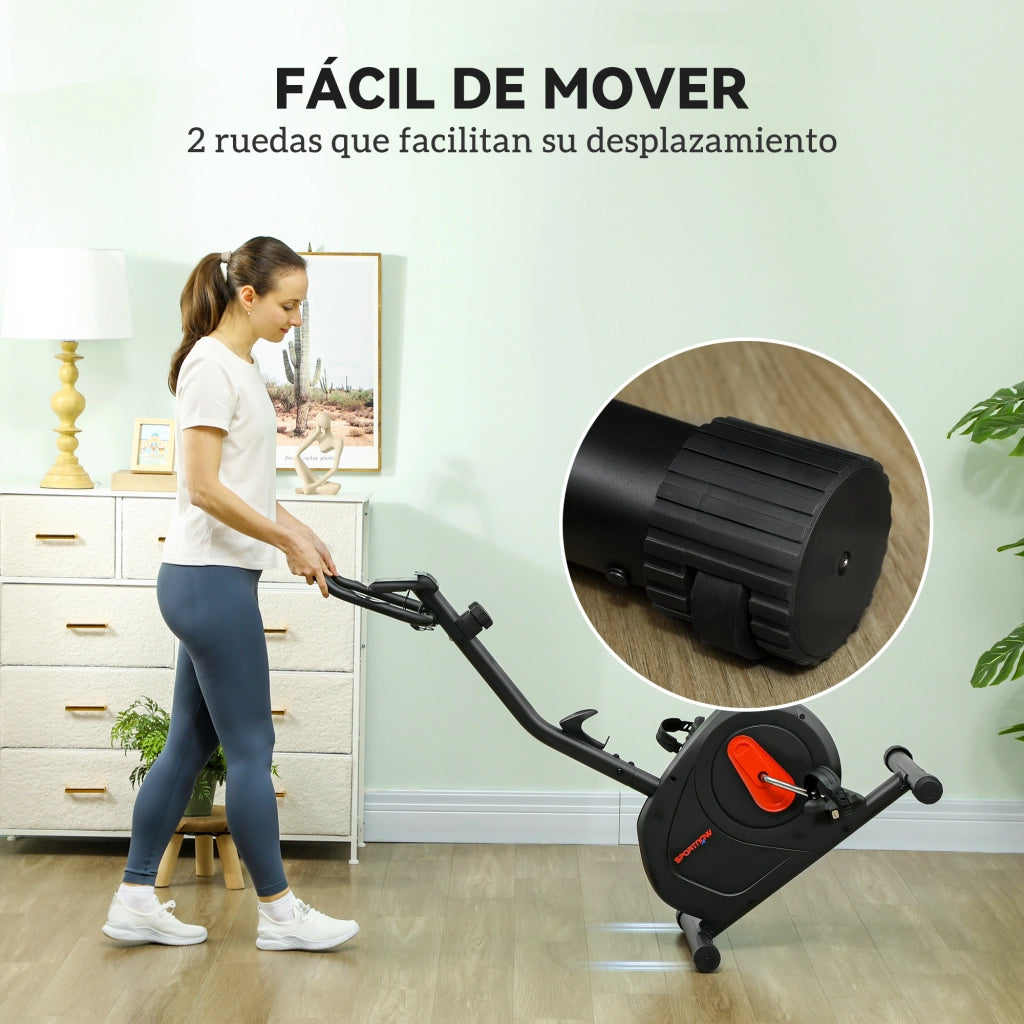 Bicicletta Statica ¨C zephmum ¨C Nero 88x50.5x131.5 cm