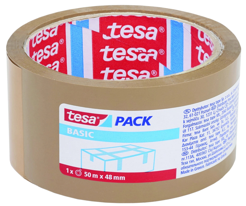 Tesa NASTRO DA IMBALLO BASIC mm. 48x50 mt. col. Avana 36.00 rotoli