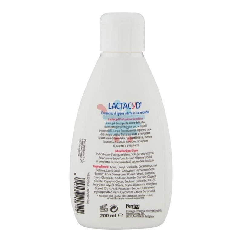 LACTACYD DETERGENTE INTIMO DA 200ML PROTEZIONE SENSITIVE PELLI SENSIBILI