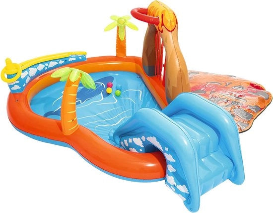 Piscina per bambini con scivolo - Centro acquatico a quattro colori multifunzionale - Dimensioni 265 x 265 x 104 cm - Adatto da 2 anni in su - Spedizione gratuita