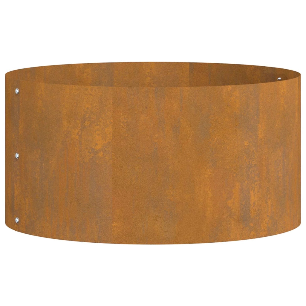 Anello per vaso 5 pz-Set di 5 Supporto per Vaso Marrone 40 x 40 x 20 cm Acciaio CorTen