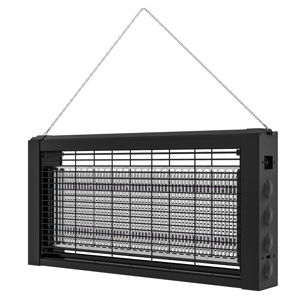 Lampada Antizanzare Elettrica LED ¨C Xylo ¨C 60m2 Interno 49x6x25cm Nero