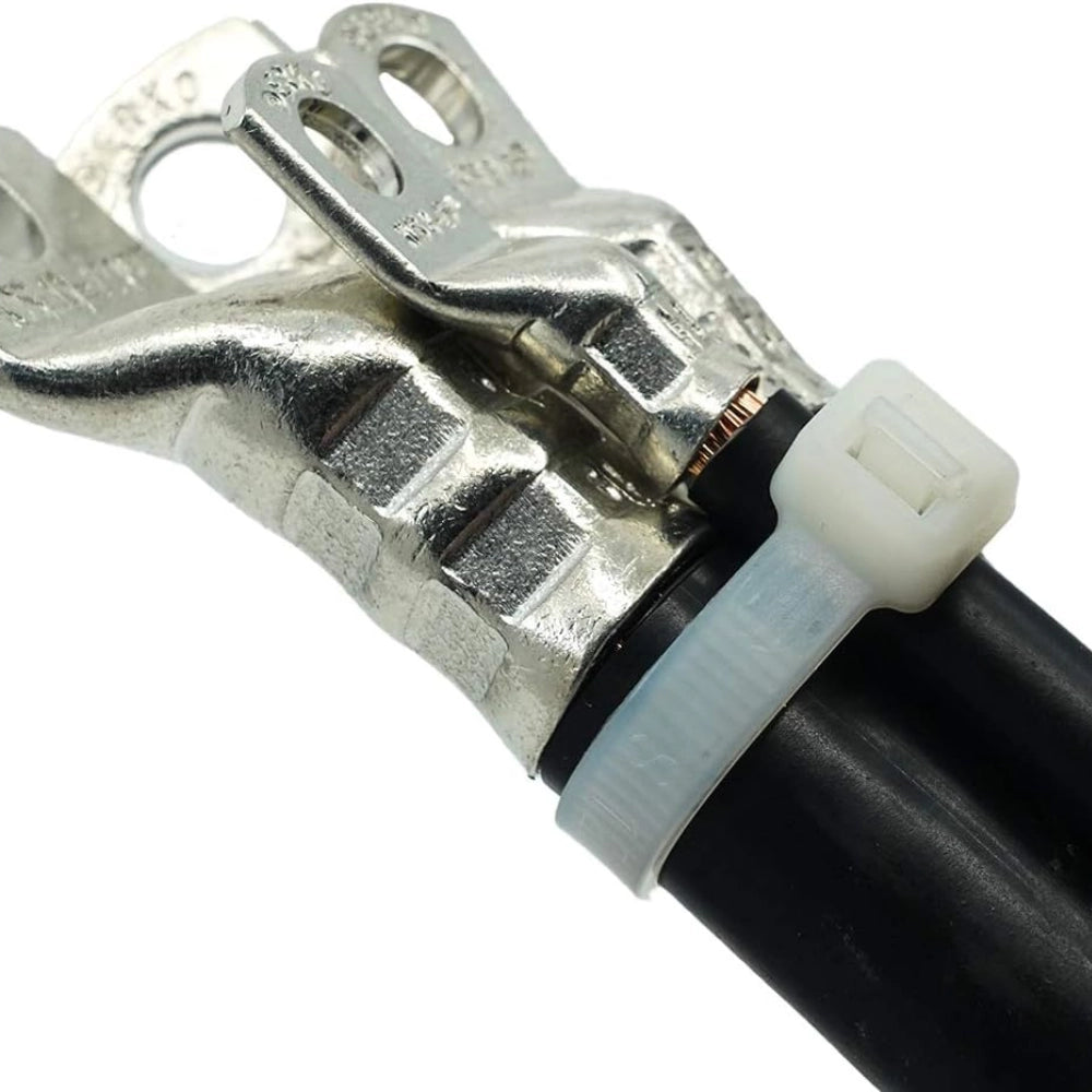 Raytech fascette per cablaggio in nylon autoestinguente confezione da 100 pezzi *** colore bianco, dimensioni 4,8 x 2...