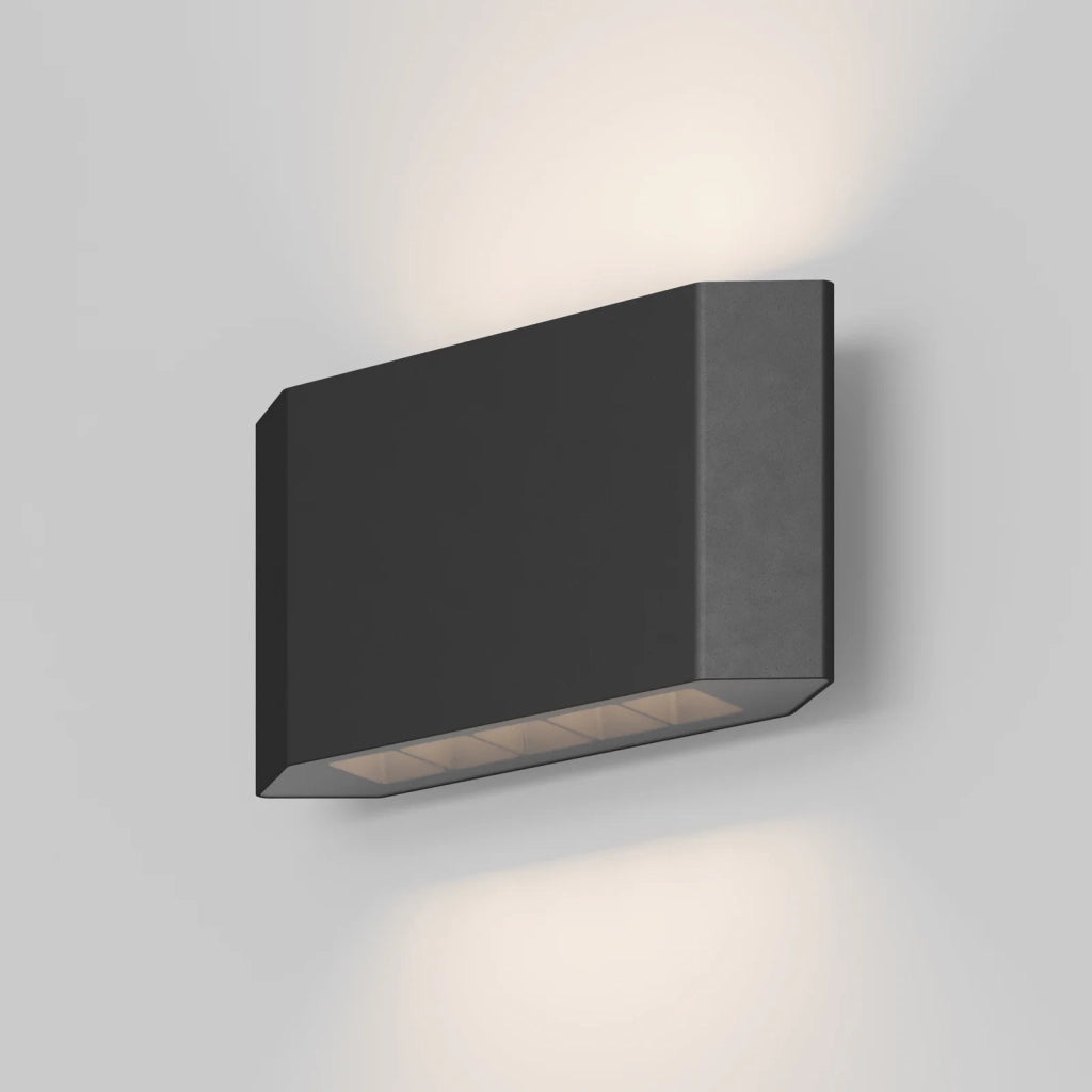 Applique Da Esterno Moderna Pull Led Integrato 8W Alluminio Grigio Ip54