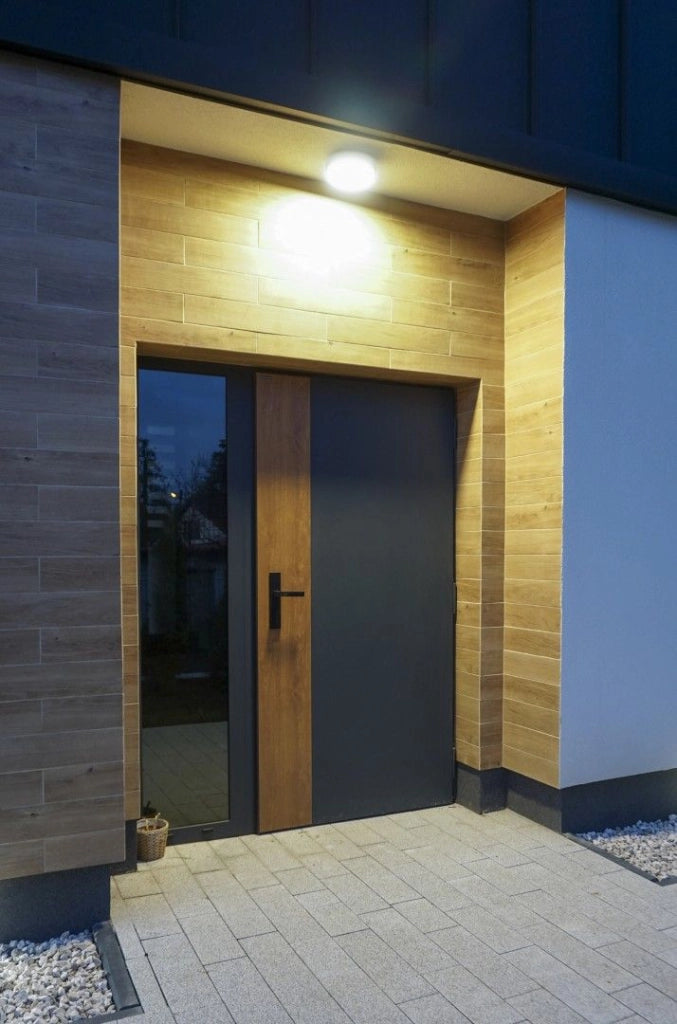 Plafoniera esterna LED 18W tonda grigio scuro IP65 SU-MA