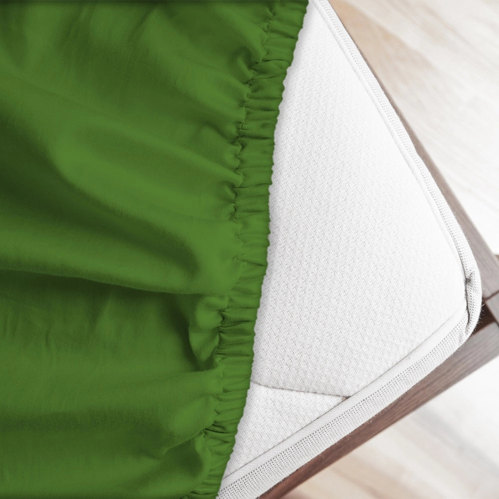Lenzuolo letto sotto con angoli 100% puro cotone Made in Italy tinta unita Prateria - 2 Piazze