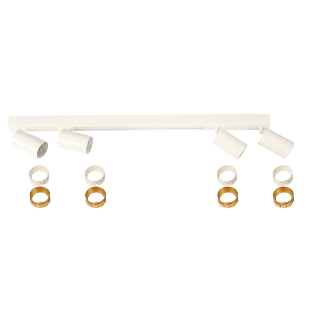 Plafoniera Perugia 4xGU10 + LED bianca/oro Light Prestige