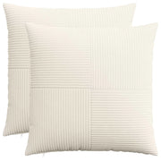 Federa 2 pcs ALMELO Crema 60 x 60 cm corduroy 915401