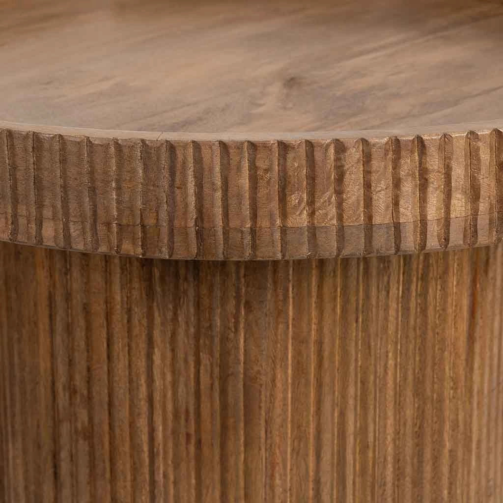 Tavolino da caffè in legno marrone, 60x60x45h cm