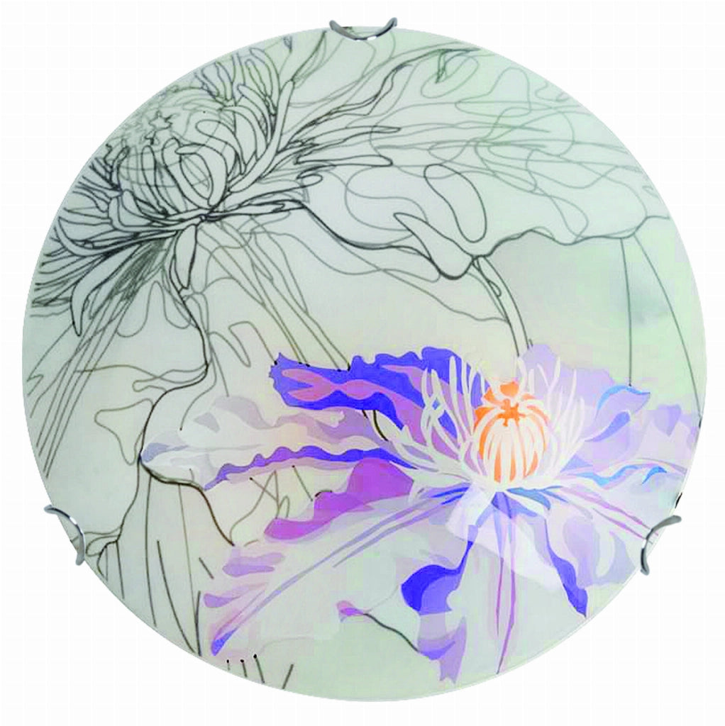 Plafoniera Candellux Spring cromata viola 30cm E27