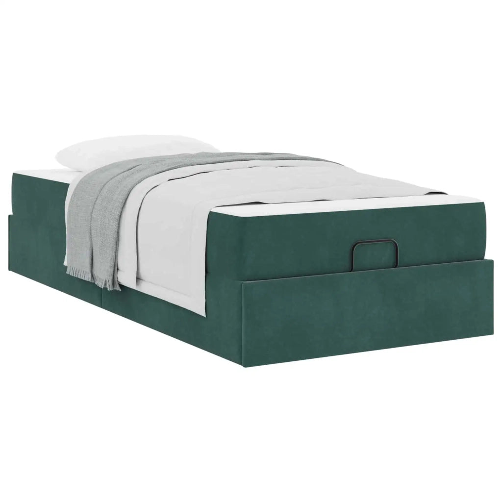 Struttura letto con materasso 2 pcs-Giroletto Verde Velluto