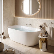 Vasca Bagno A Parete Rea Eris 150cm Copritappo bianco