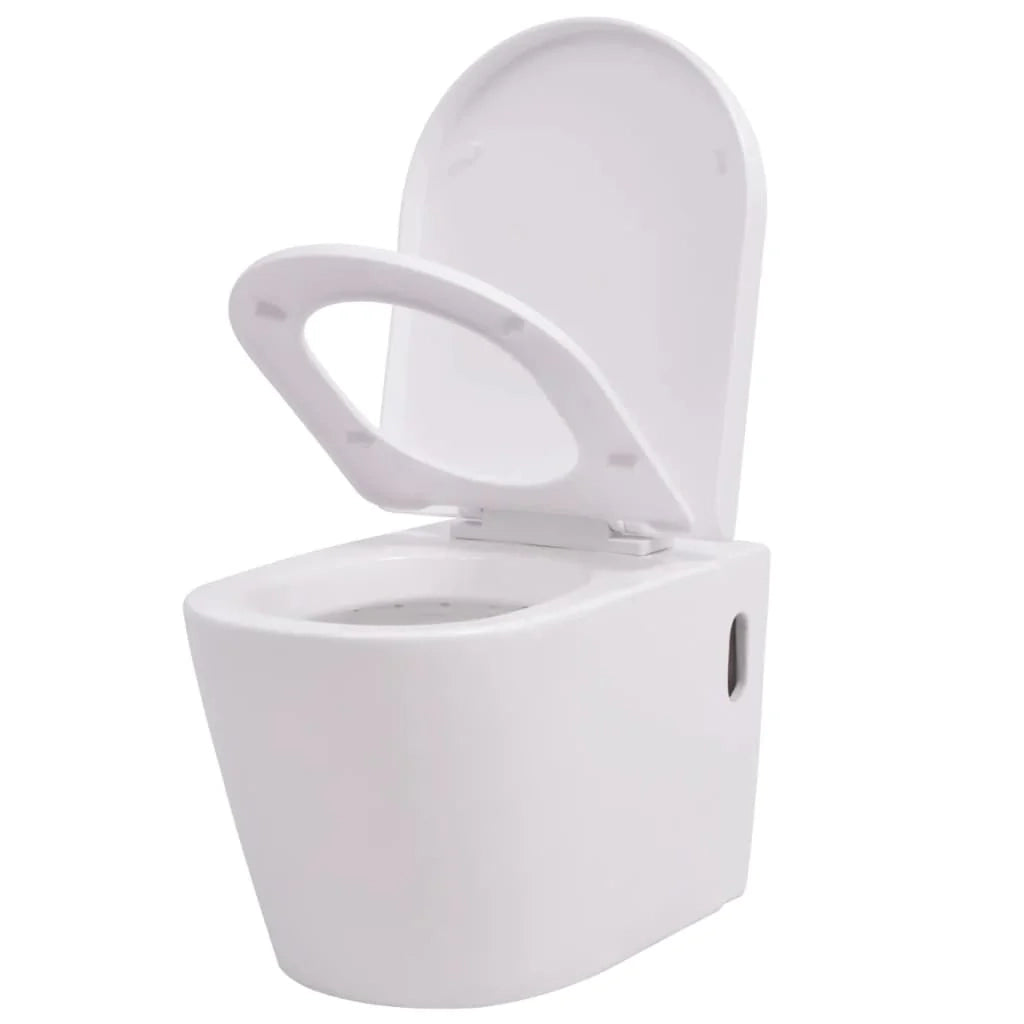 Wc sospeso con cassetta nascosta WC in ceramica bianco 02_0003566
