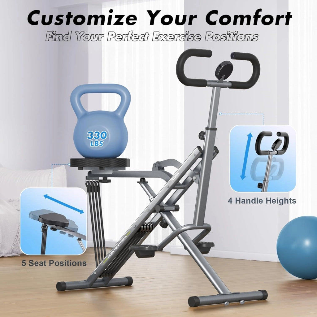Bicicletta Ellittica Squat Machine ¨C Xylo ¨C Grigio
