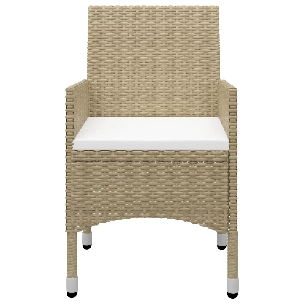 Set Mobili da Pranzo per Giardino 5 pz Beige 3068693