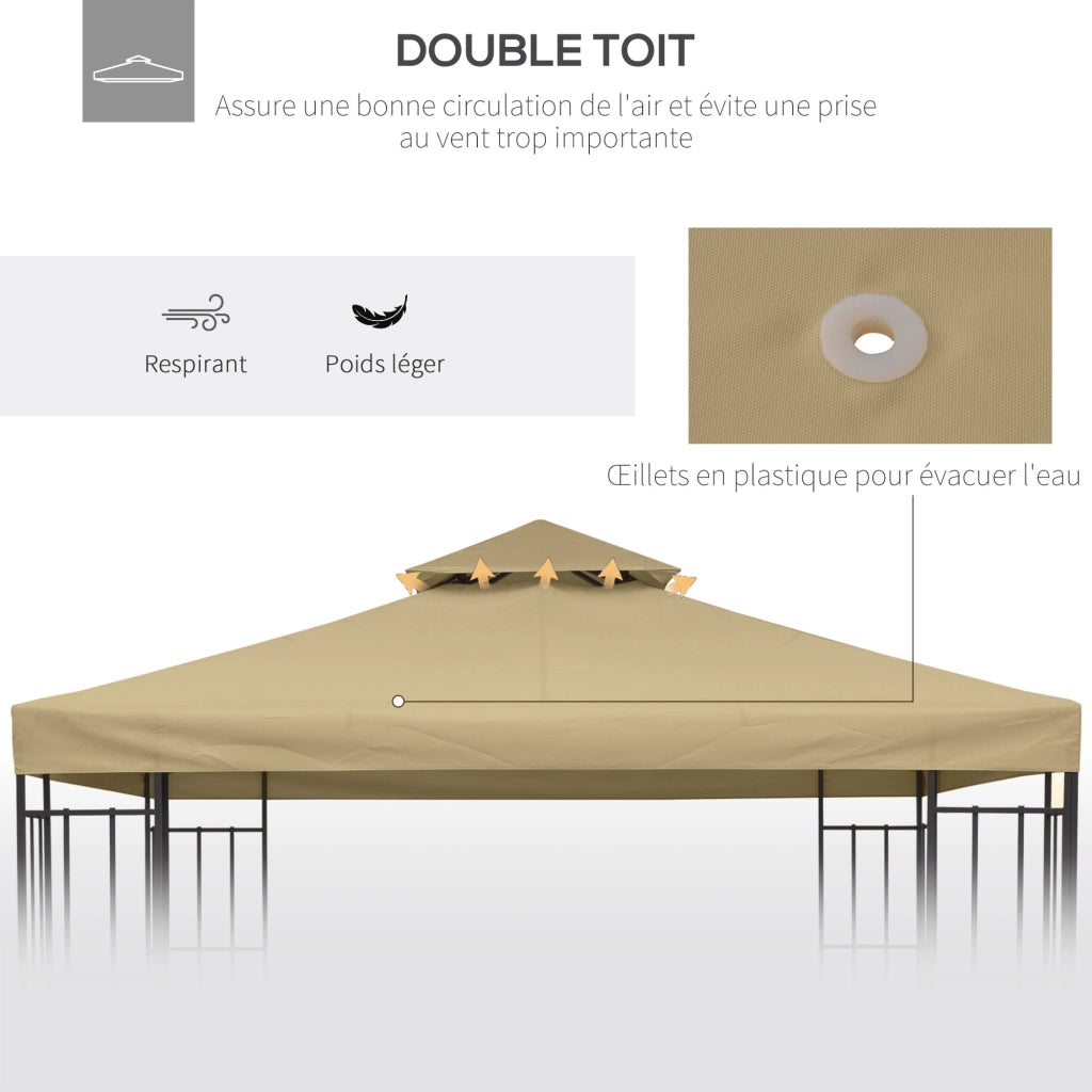Tenda da Giardino 3x3 m ¨C Minimal ¨C Beige