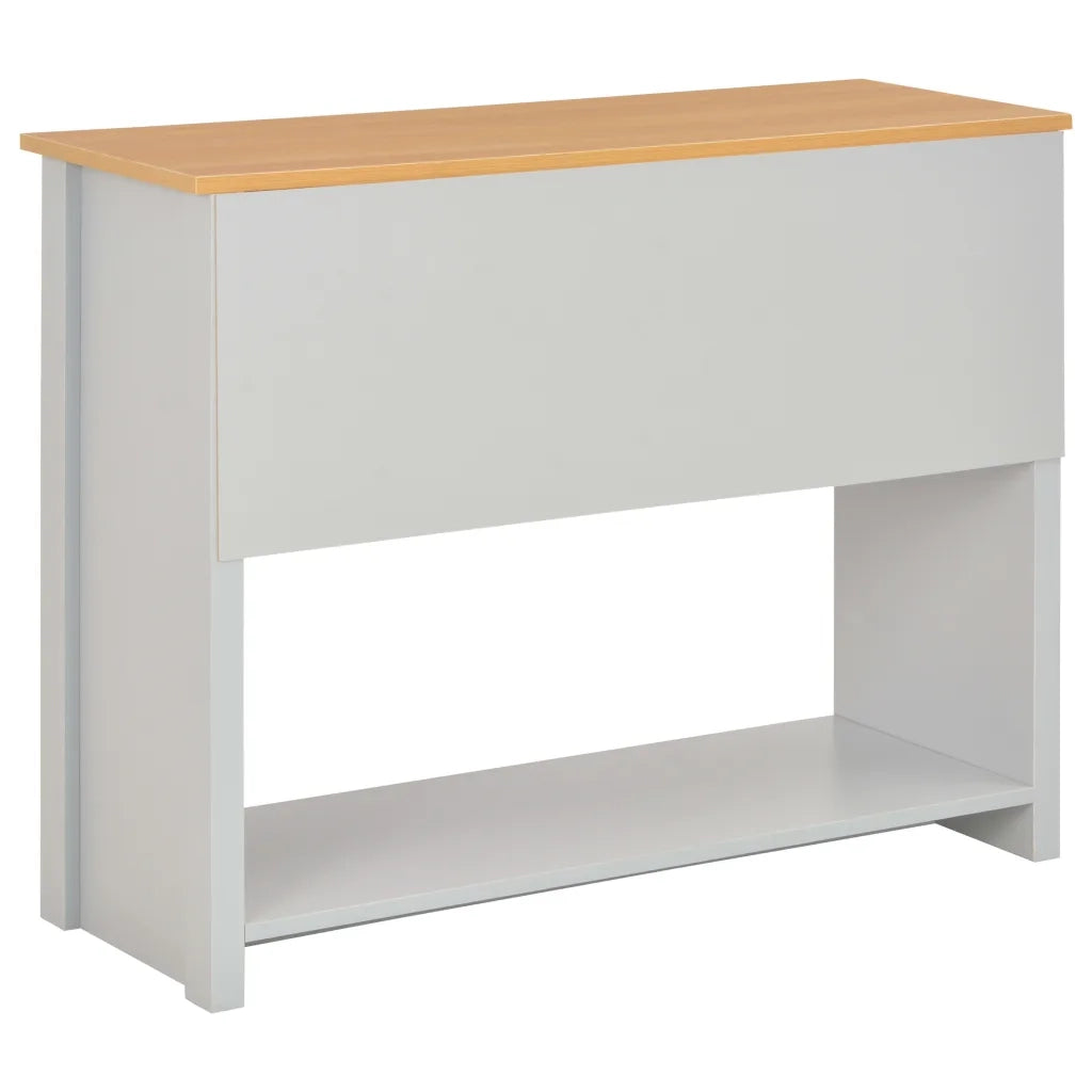 Tavolo Consolle Grigio 97x35x76 cm 283741