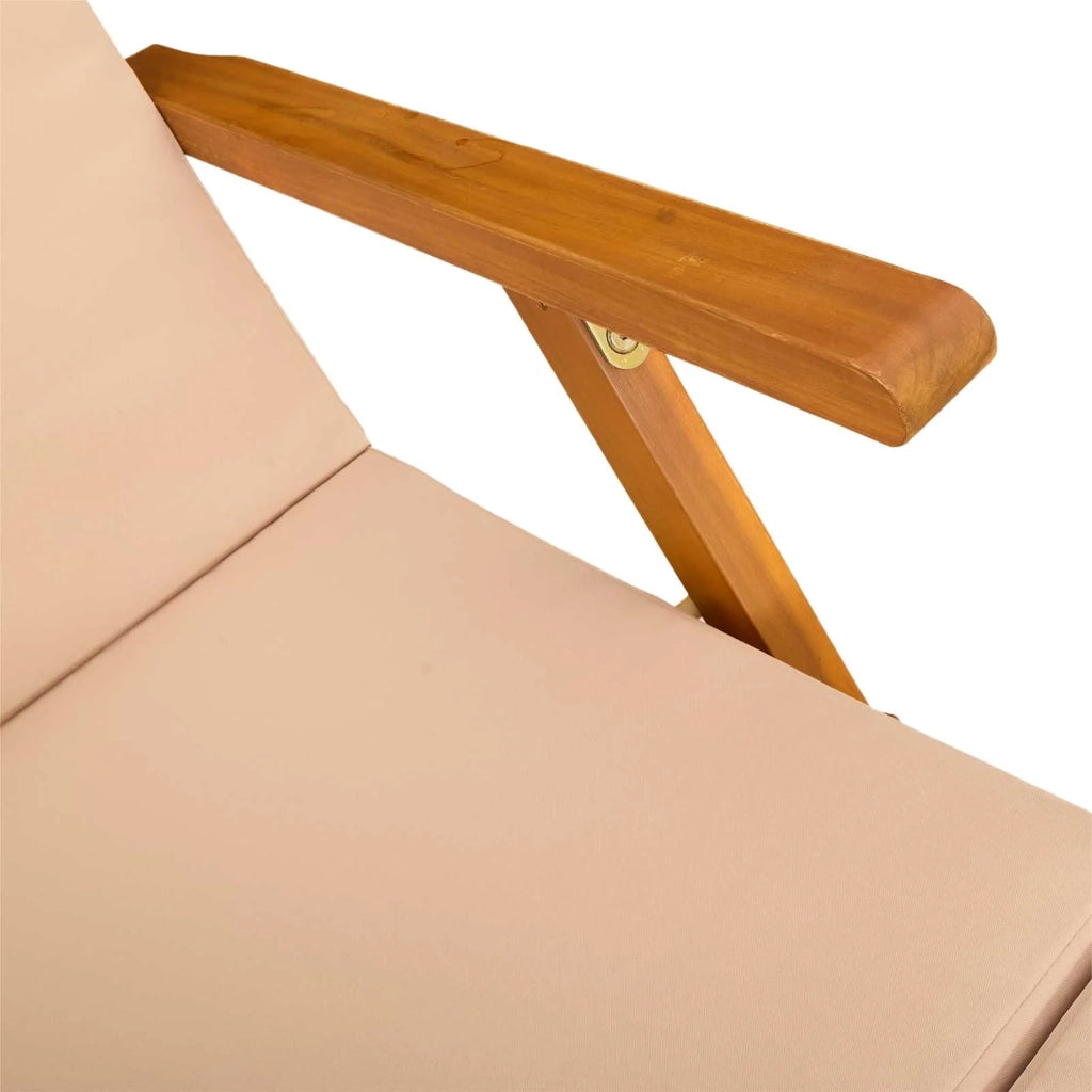 Lettino prendisole reclinabile e pieghevole 3 pcs Beige 3415410