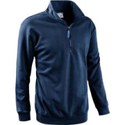 FELPA CON ZIP CORTA BLU Tg. XL