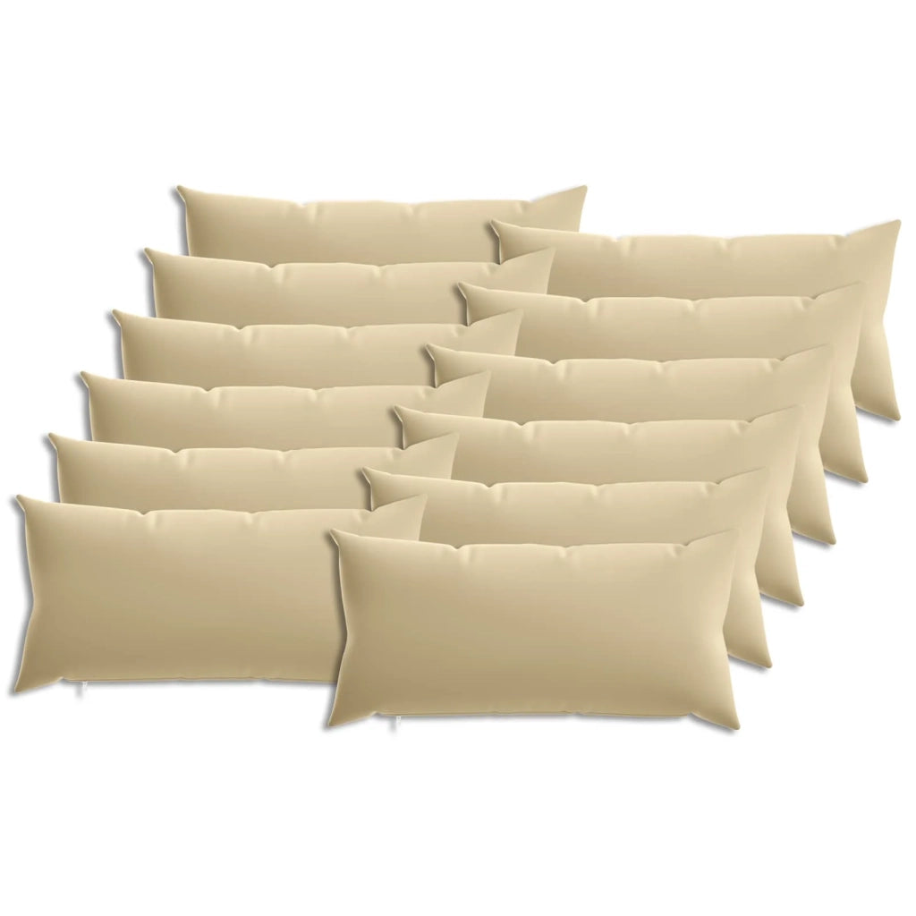 Federa 12 pcs HEERLEN Beige 40 x 80 cm Poliestere 910011