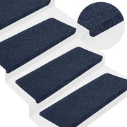 Tappetini Autoadesivi per Scale 15 pz 65x24,5x3,5 cm Blu 343481