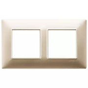 VIMAR PLANA - PLACCA 4M (2+2) INT57 CHAMPAGNE OPACO