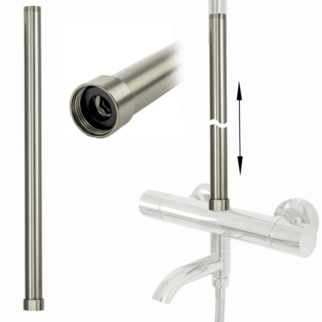 Prolunga Per Set Vasca/doccia Brush Nickel 50cm