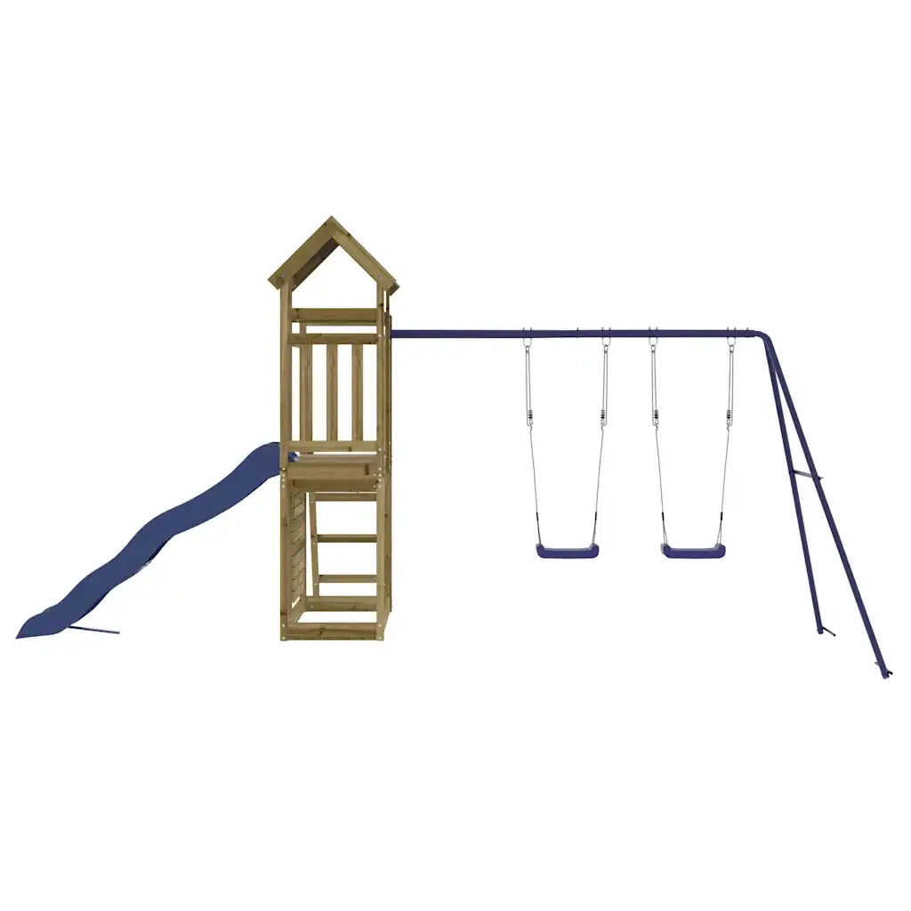 Set da Gioco da Esterno in Legno di Pino Impregnato