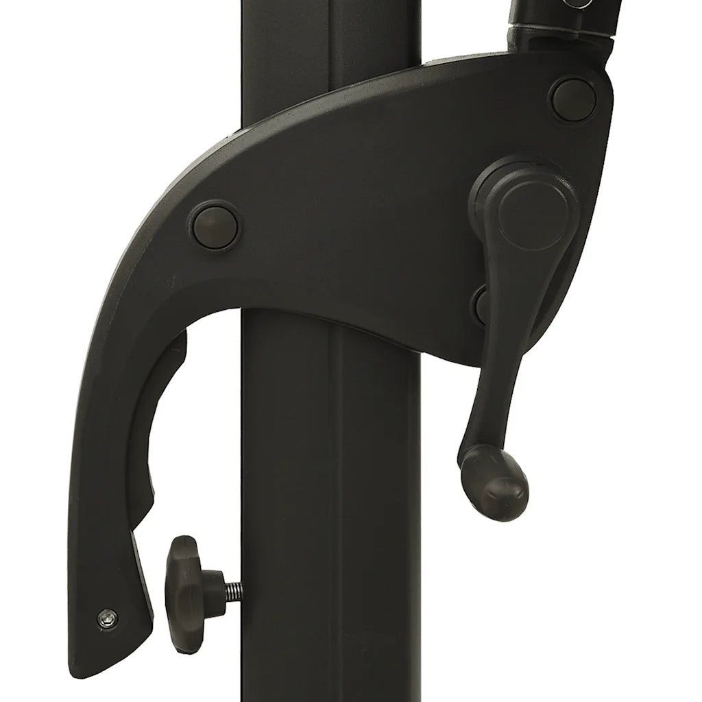 Ombrello | Parasolne a Sbalzo a 4 Livelli Palo in Alluminio 3x3 m Nero