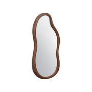Specchio in legno di gomma, marrone